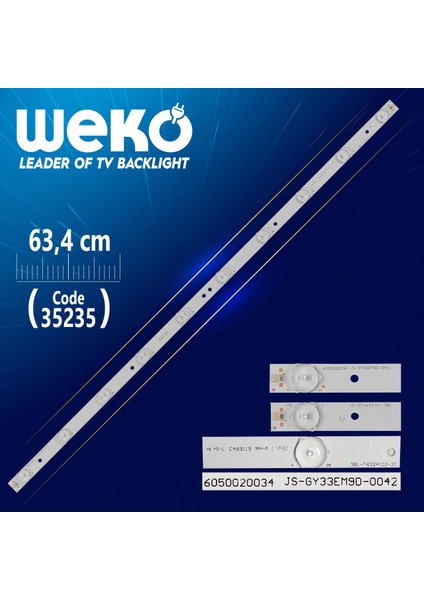 3BL-T6324102-21     A 605020034 JS-GY33EM9D-0042 63.2 cm 10 Ledli - (WK-256)