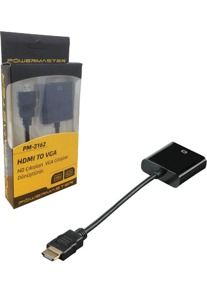 PM-2162 HDMI To VGA Çevirici Adaptör Ses Çıkışsız Kutulu fiyatları