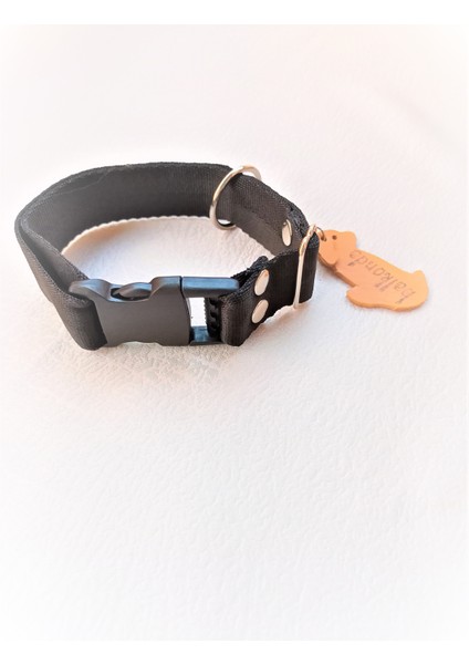 Köpek boyun tasması siyah kordon genişlik:3cm kalınlık:2mm boyun ölçüsü:24-46cm ayarlanabilir dog collar T3-13