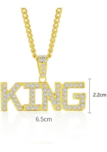 King Kral Hip Hop Thug Life Gangster Unisex Kolye Zinciri