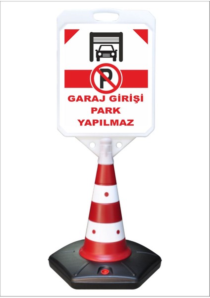Garaj Girişi Park Etmeyiniz Büyük Reklam Park ve Kaldırım Dubası 118 cm A+Plus Plastik
