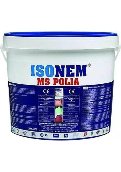 Isonem Ms Polia Likid Polymer Su Yalıtım Boyası Kırmızı18 kg