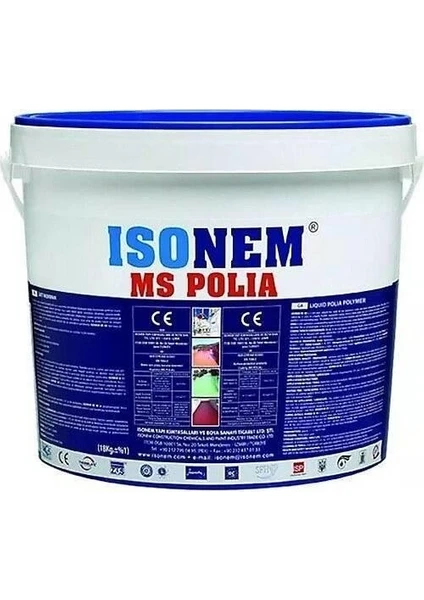 Isonem Ms Polia Likid Polymer Su Yalıtım Boyası Kırmızı 5 kg