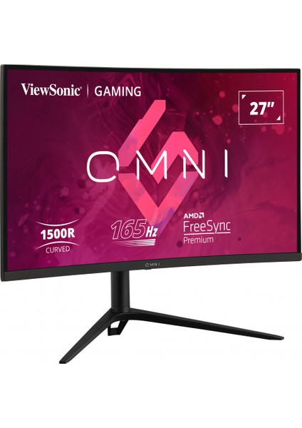 Vıewsonıc 27'' VX2718-2KPC-MHDJ Qhd 2560 x 1440 Freesync 1ms 165HZ 2xhdmı Dp Curved Monitör