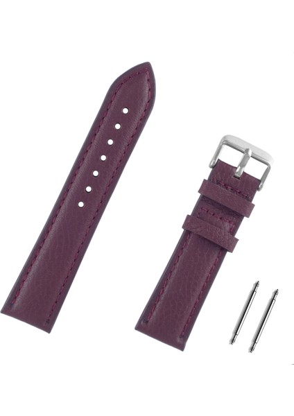 20MM Bordo Hakiki Deri Saat Kordonu Kayış