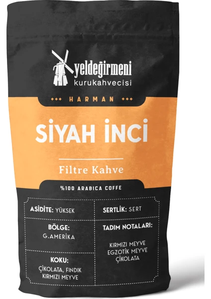 Yeldeğirmeni Kurukahvecisi Siyah İnci Filtre Kahve 500 gr