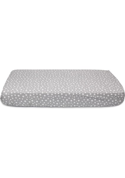 Bebek ve Çocuk Lastikli Fitted Çarşaf 50X90 cm (Gri Yıldızlı) fırsatları