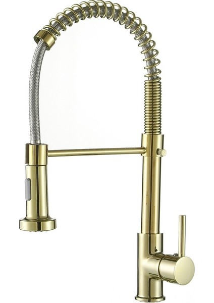 360 Derece Dönerli Gold Sprelli Evye Batarya