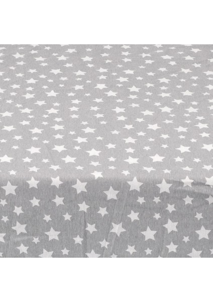 Bebek ve Çocuk Lastikli Fitted Çarşaf 65X95 cm (Gri Yıldızlı) fiyatları