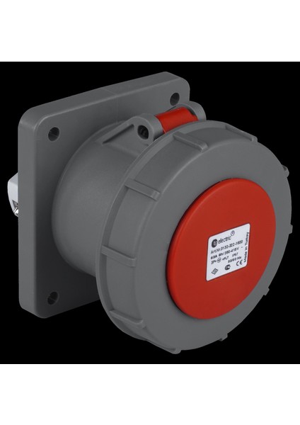4x125a / Ip 67 - Makine Prizi (Düz) (120x120)