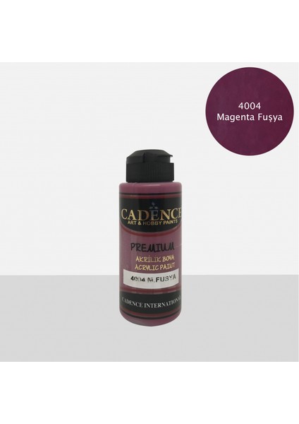 Premium Boya Magenta Fuşya 120ML N:4004