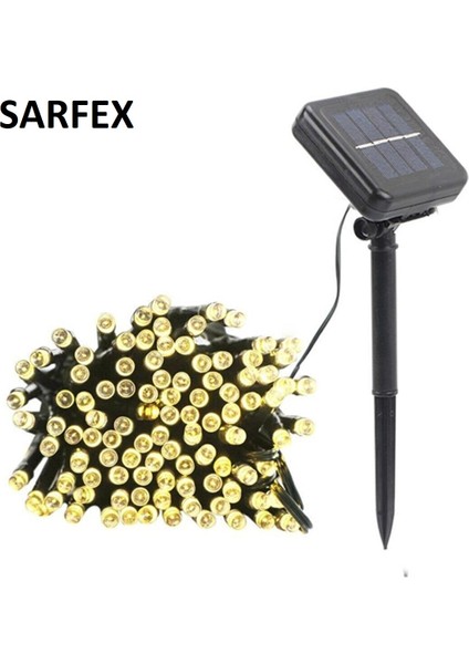 Solar Güneş Enerjili Dış Mekan Bahçe 8 Modlu 10METRE 100 LED Gün Işığı Aydınlatma fiyatları