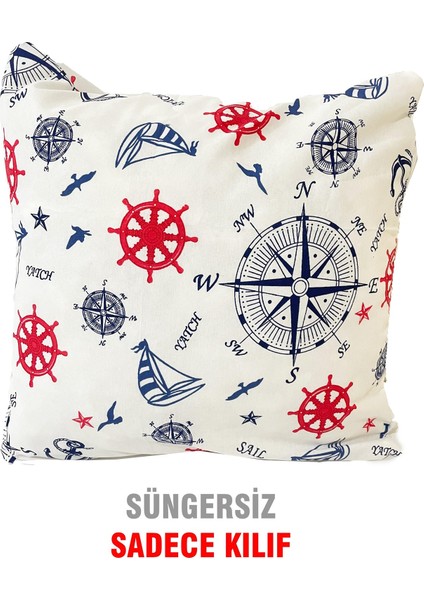 Kırlent Yastık Kılıfı Vip Kılıf 1 ADET-43X43 Cm(Marin)