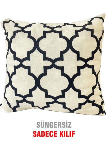 Kırlent Yastık Kılıfı Vip Yastık Kılıfı 2 ADET-43X43 Cm(Alaçatı)