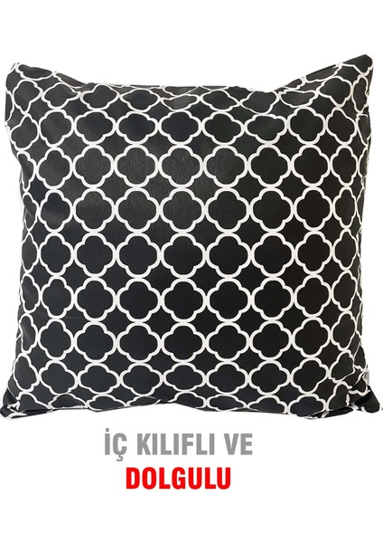 Kırlent Yastık Dolgulu Fermuarlı Vip Yastık 1 ADET-43X43 Cm(Karaçatı)