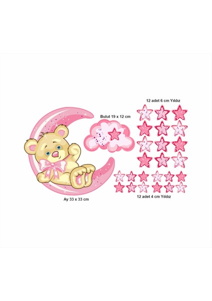 Çocuk Odası Sevimli Ayıcık Duvar Stickerı