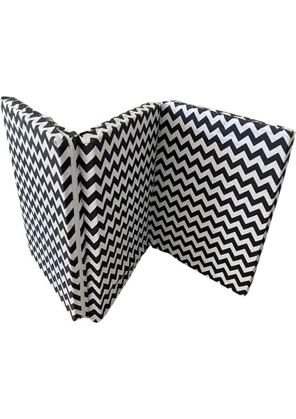 Tek Kişilik Katlanır Yer Yatağı Sünger Yatak Zikzak 80X180 Cm-6 cm