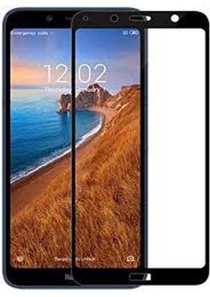 Xiaomi Redmi 7A Ekran Koruyucu 9d Tam Kaplama Cam Siyah