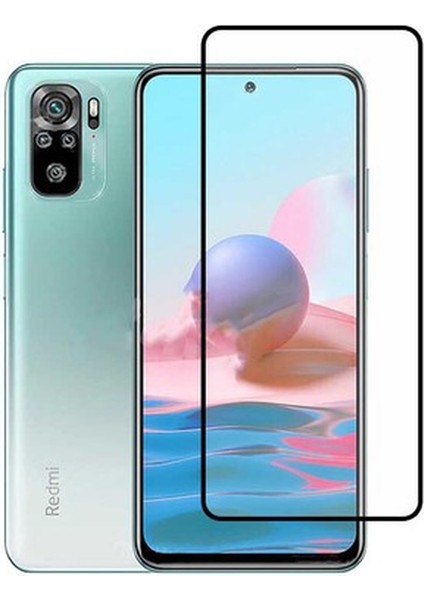Xiaomi Redmi Note 10 Note 10S Ekran Koruyucu 9d Tam Kaplama Cam Siyah