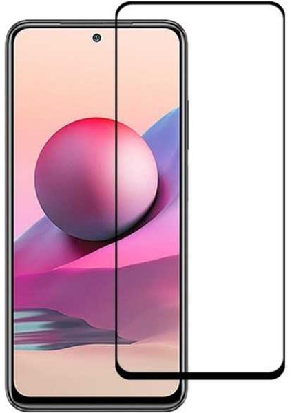 Xiaomi Redmi Note 10 Note 10S Ekran Koruyucu 9d Tam Kaplama Cam Siyah