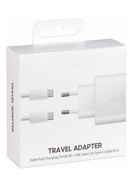 Samsung Tüm Modellere Uyumlu Hızlı 45W Usb-C To Type-C Şarj Aleti