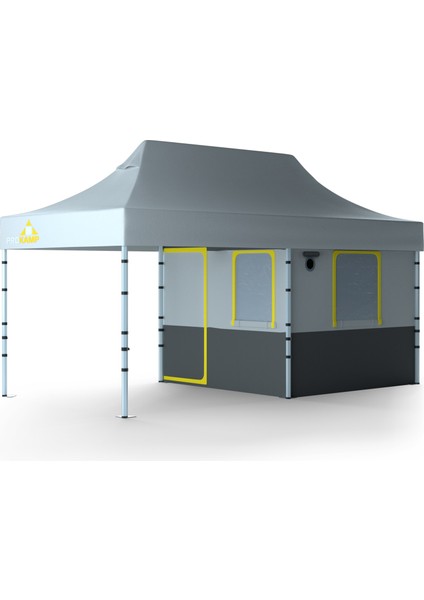 Verandalı 3x6 Büyük Aile Kamp Çadırı Outdoor Tente Gazebo Avcı Offroad Bahçe Çadırı Çardak