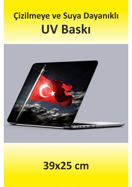 Dokulu Uv Baskı Sticker Kaplama Notebook Macbook Kapak Koruyucu