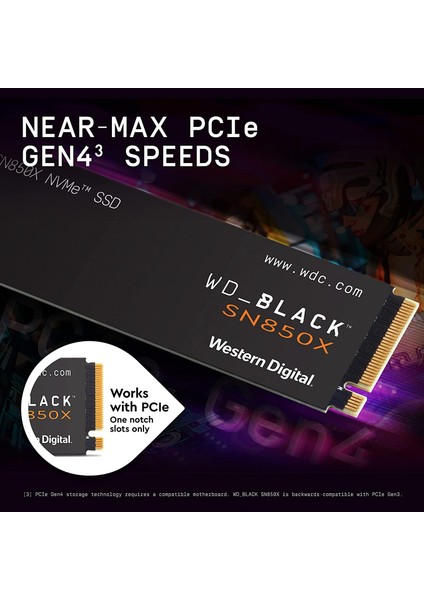 Wd Black SN850X 1tb M.2 2280 Pcıe Gen4 Nvme SSD Bellek 7300