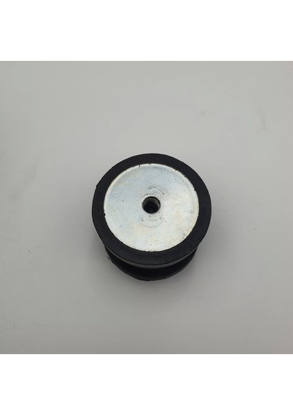 Atc Tipi Kauçuk Pullu Makaralı Takoz M12X1.5 Çap 80 mm Yğkseklik 60 mm