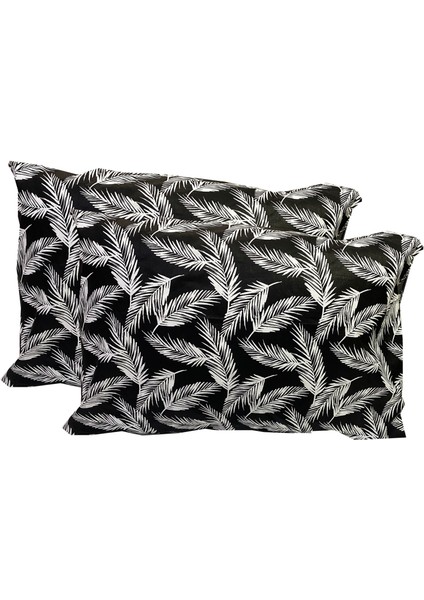 Yastık Kılıfı Ranforce 2'li Nelson Pamuklu 50X70 Cm-Siyah Tüy