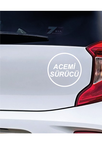 Acemi Sürücü Oto Araba Sticker