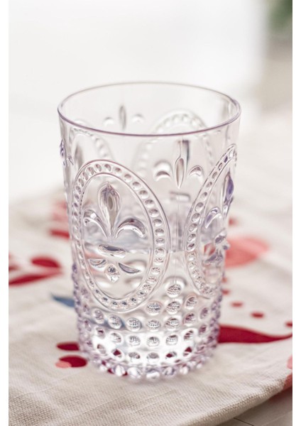 Akrilik Şeffaf Tekli Kısa Bardak Su Meşrubat Kahve Yanı Bardağı 400 ml ( Cam Değildir )