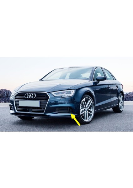 Audi A3 Sedan 2017-2020 Ön Tampon Sol Sis Kapağı Izgarası 8V5807681AA