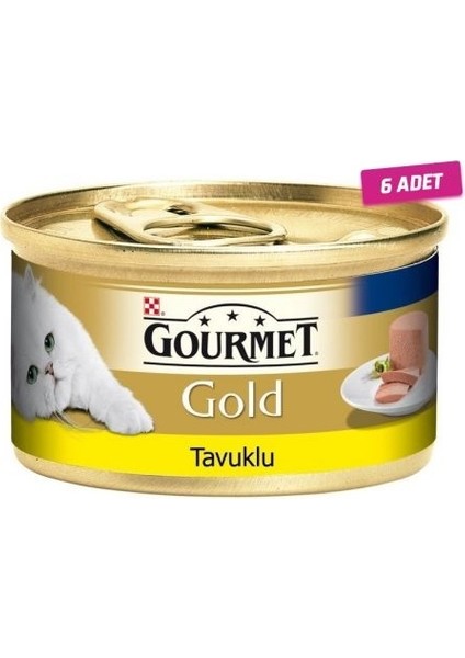 Kıyılmış Tavuklu Yetişkin Kedi Konservesi 85 gr 6 Adet