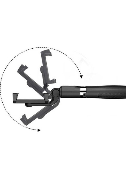 L01 Bluetooth Destekli Selfie Çubuğu Tripod - Monopod Selfie Stick Uzaktan Kumandalı Selfie Çubuğu fırsatları