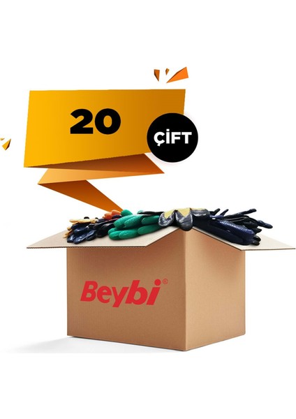 Iş Eldiveni - Nitril Muayene Mavi Pudrasız -1 Koli 20 Paket fiyatları
