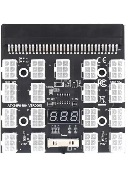 ATX64P6-N04 VER006S Güç Kaynağı Breakout Board 17 x 6 Pin