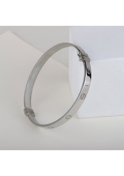 Kadın Gümüş Kelepçe Bileklik