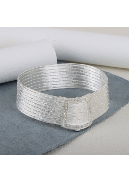 Kadın Gümüş 9 Sıra Trabzon Hasır Tek Sıra Taşlı Bileklik fiyatları