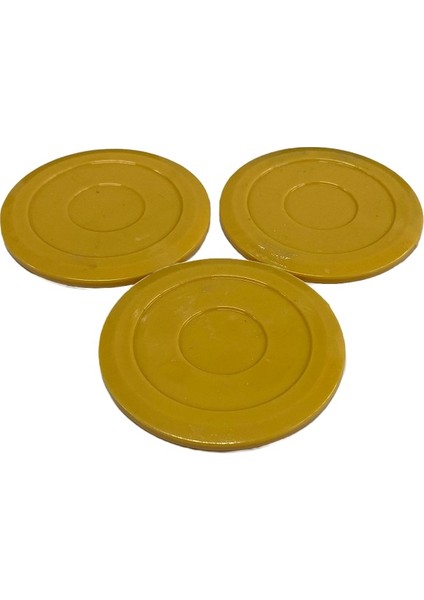3 Adet Air Hockey Kahverengi Disk - Havalı Hockey Diskleri