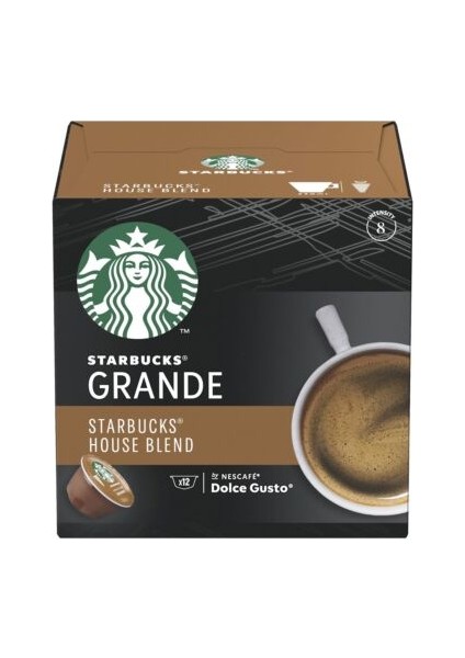 Capsule Cafea Starbucks Grande House Blend By Nescafe Dolce Gusto 12 Kapsül