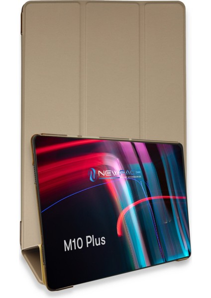 Lenovo M10 Fhd Plus X606F Kılıf Tablet Smart Kılıf - Gold