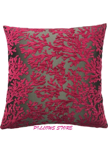 Mercan Desenli Pembe Kırlent Kılıfı Seti -2 Adet 45CM*45CM fırsatları