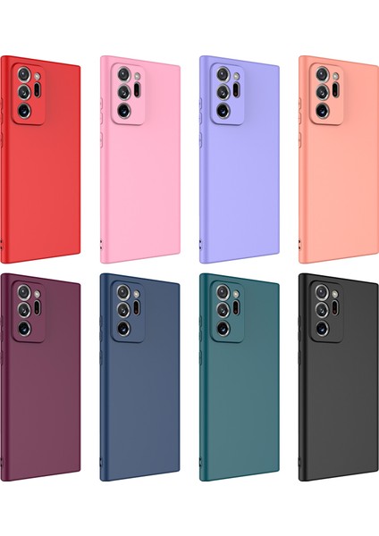 Samsung Galaxy Note 20 Ultra Kılıf Içi Süet Renkli Mara Lansman Silikon fiyatları