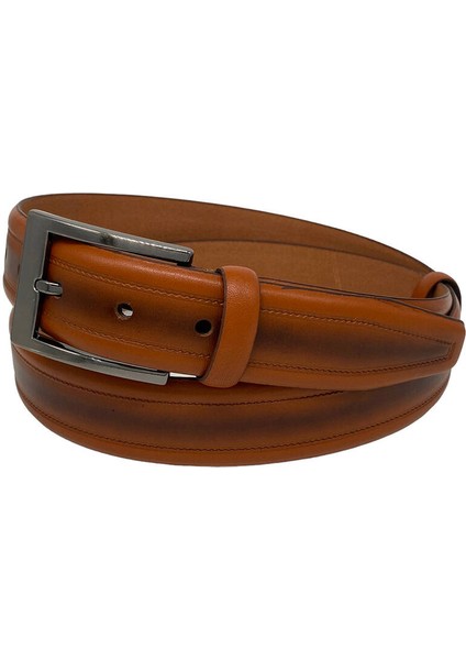 Taba Deri Ortası Dikişli 3.5 Cm.lik Klasik Erkek Kemer - 208-62-22KS modelleri