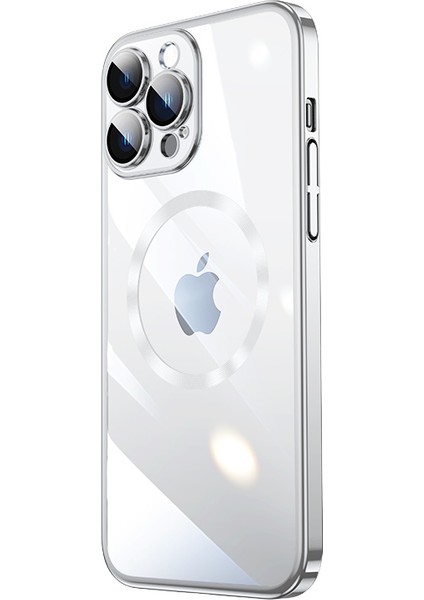 Apple iPhone 14 Pro Max Kılıf Renkli Kenarlı Kamera Korumalı Magsafeli Riksos Kapak