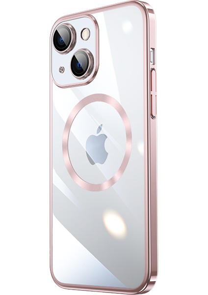 Apple iPhone 14 Kılıf Renkli Kenarlı Kamera Korumalı Magsafeli Riksos Kapak