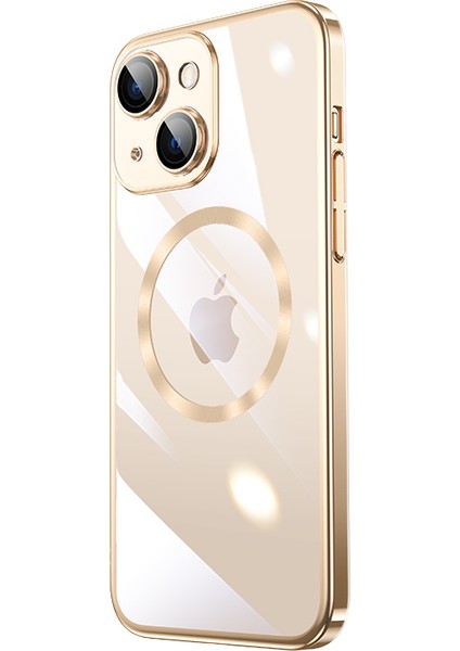 Apple iPhone 14 Kılıf Renkli Kenarlı Kamera Korumalı Magsafeli Riksos Kapak