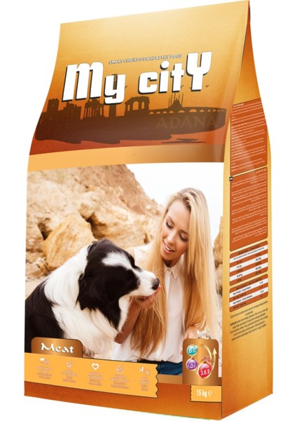 My.city Sığır Etli Yetişkin Köpek Maması 15 kg