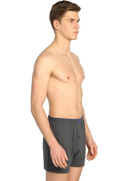 6'lı Paket Düğmeli Penye Erkek Düz Boxer indirimleri